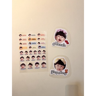 Sticker in hình bé dán bình sữa, vật dụng, ốp điện thoại ba mẹ