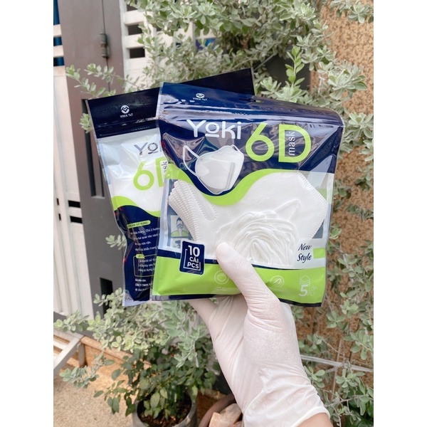 Khẩu Trang 6D Yoki 5Lớp kháng khuẩn
