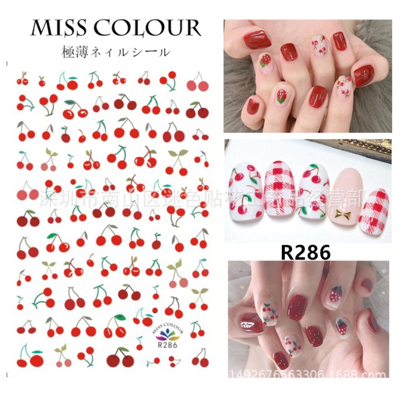Sticker hoa quả mùa hè xinh xắn