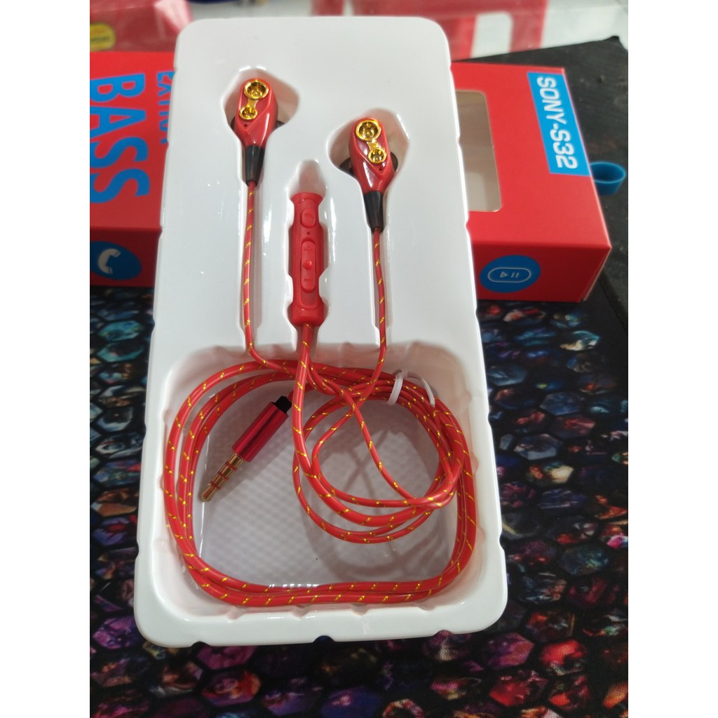 Tai Nghe SONY-S32 Có Mic Đàm Thoại - Chống Ồn - Nghe Êm - Hàng Chính Hãng
