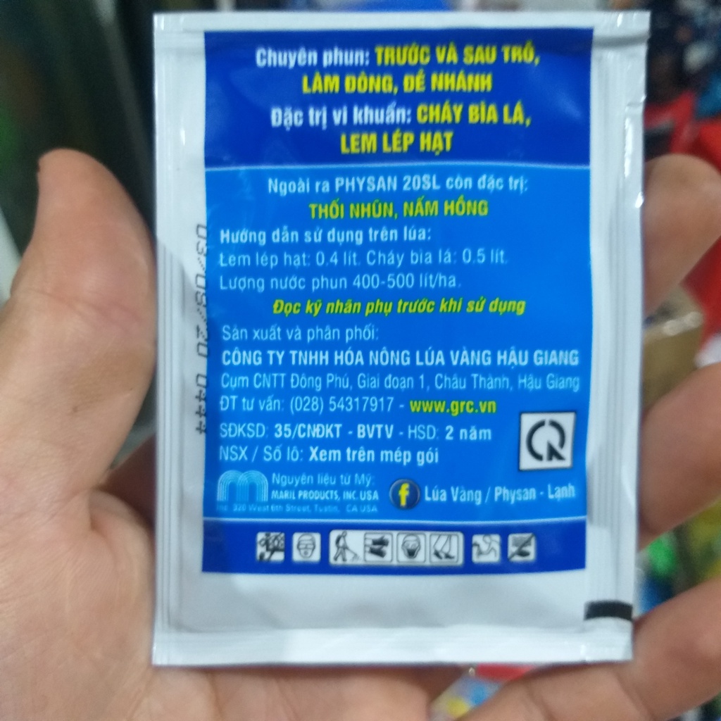 Thuốc sát khuẩn PhySan 20SL - Đặc trị nấm, thối nhũn trên phong lan