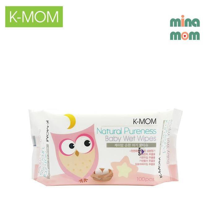 [XẢ TOÀN BỘ HÀNG] Khăn ướt hữu cơ K-Mom Hàn Quốc mã MB006 cho da nhạy cảm của bé