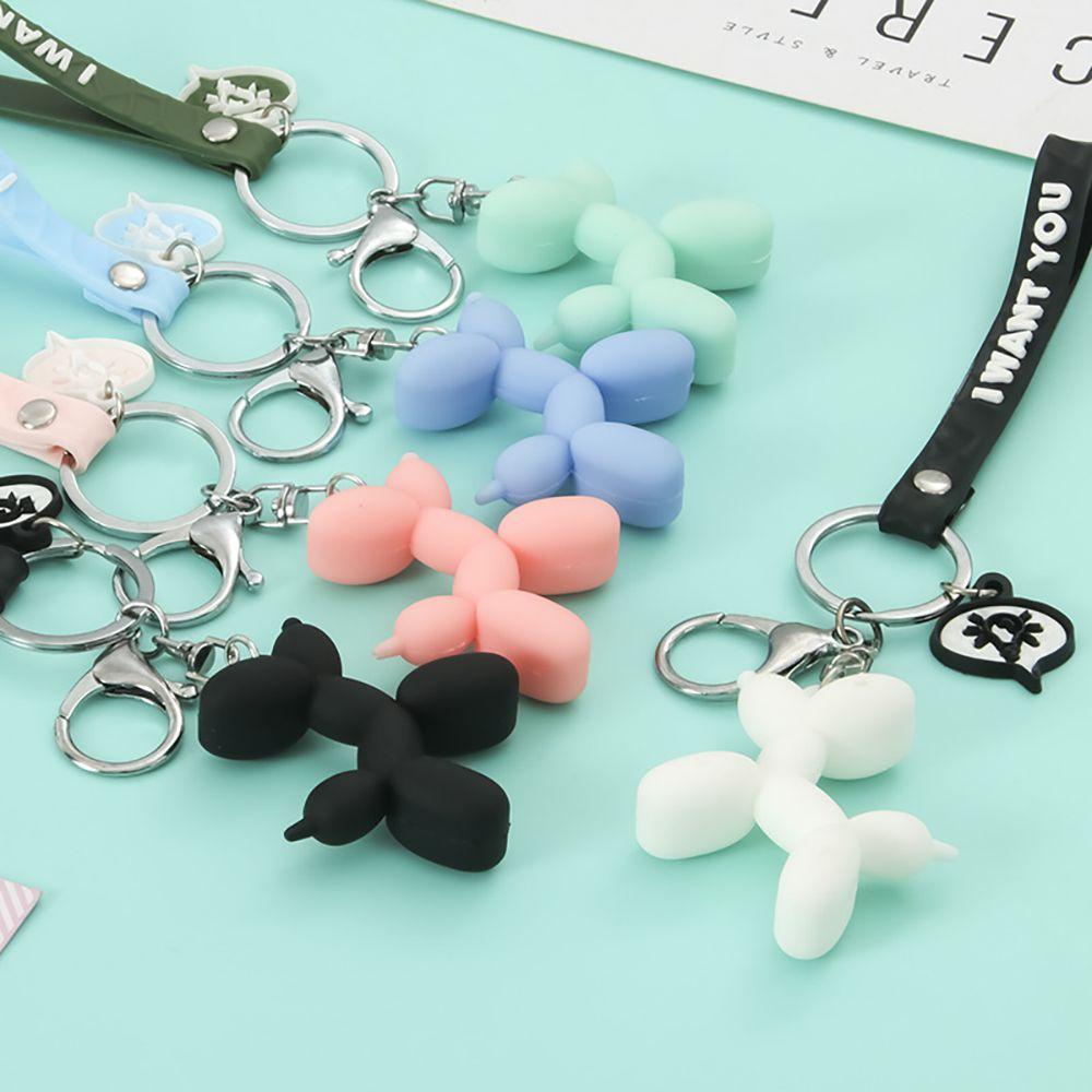 Móc Khóa Hình Chú Chó Bằng Silicone Dễ Thương