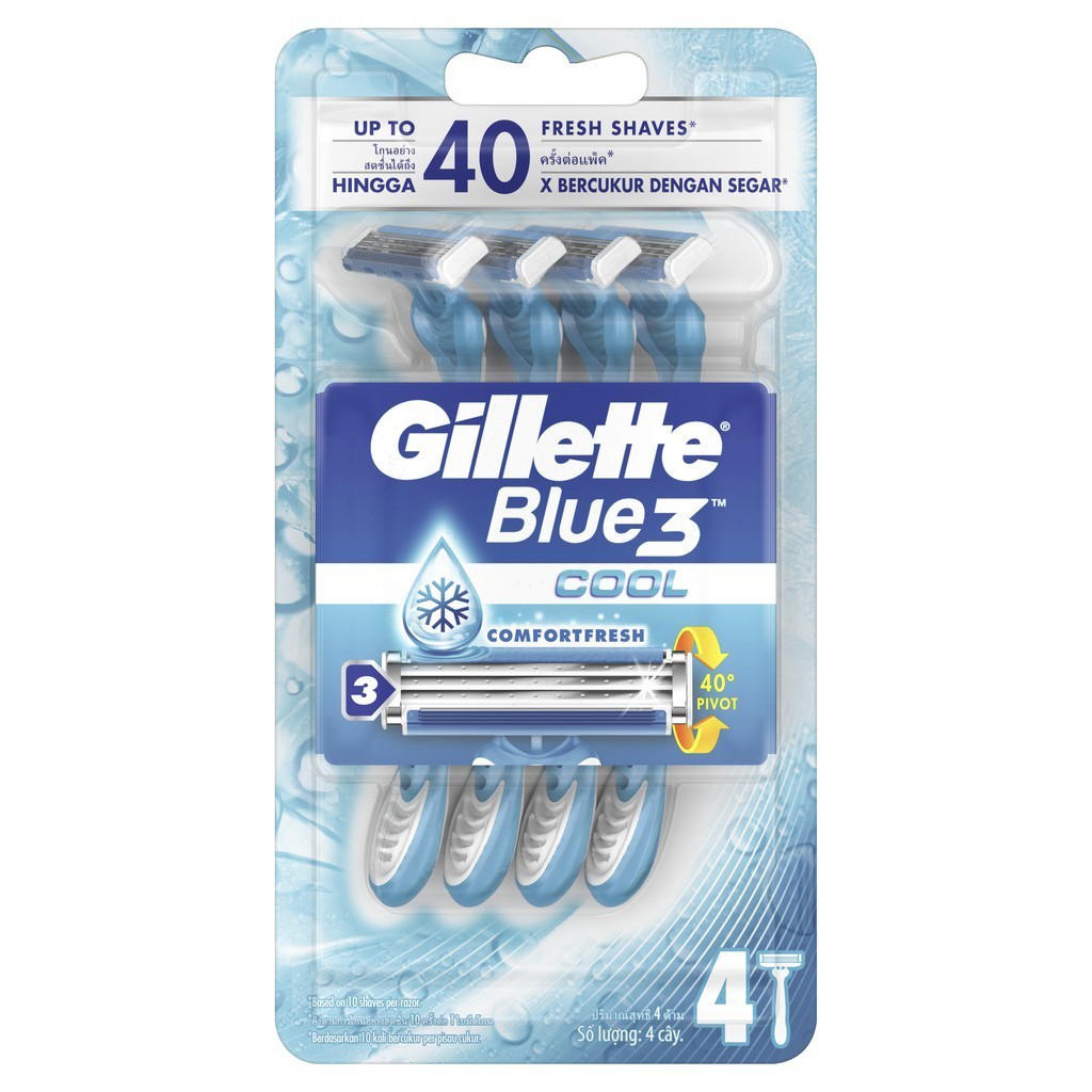 Dao Cạo Râu Gillette Blue 3 Ice Mát Lạnh