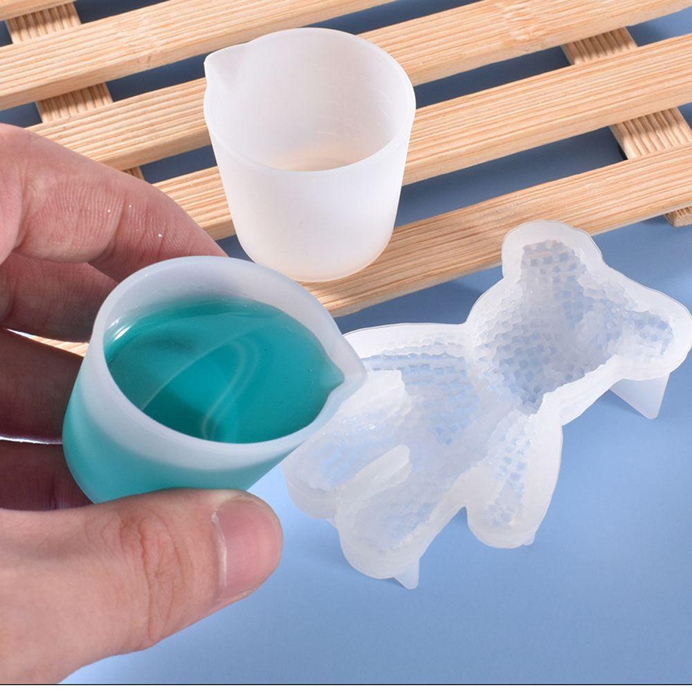 Set 1 / 3 Cốc Đo Lường Bằng Silicon Mềm Dung Tích 30ml Tiện Dụng|Khuôn Làm Đồ Trang Sức Bằng Nhựa Resin