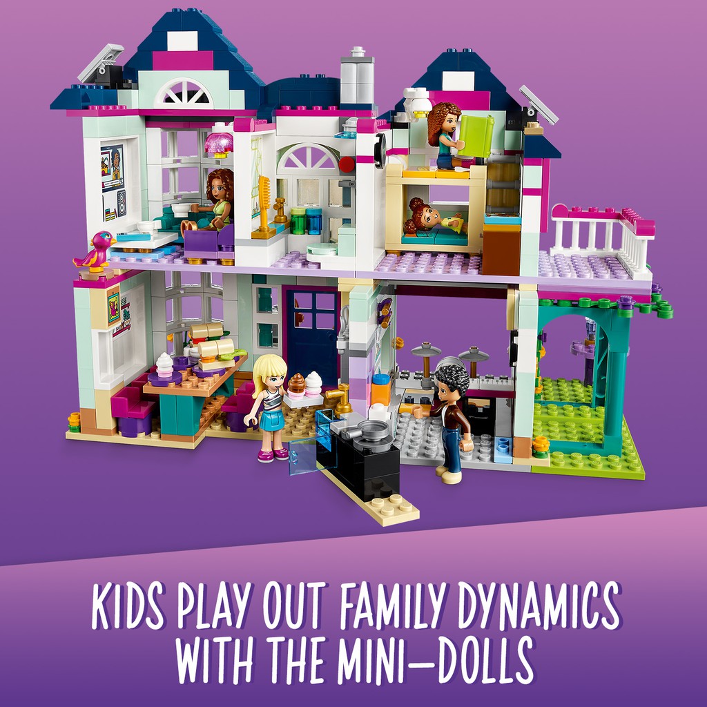 LEGO FRIENDS 41449 Biệt Thự Gia Đình Của Andrea ( 802 Chi tiết) Đồ chơi lắp ráp búp bê cho bé gái