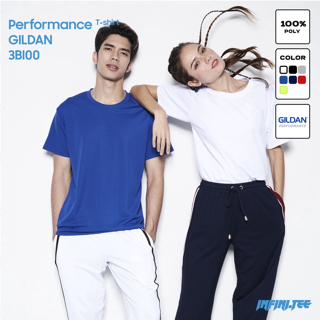 Áo thun INFINITEE thể thao Gildan 3BI00 - PERFORMANCE ADULT T-SHIRT
