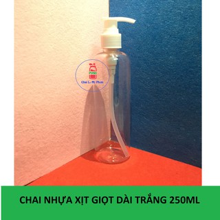 Chai nhựa pet vòi ấn 250ml