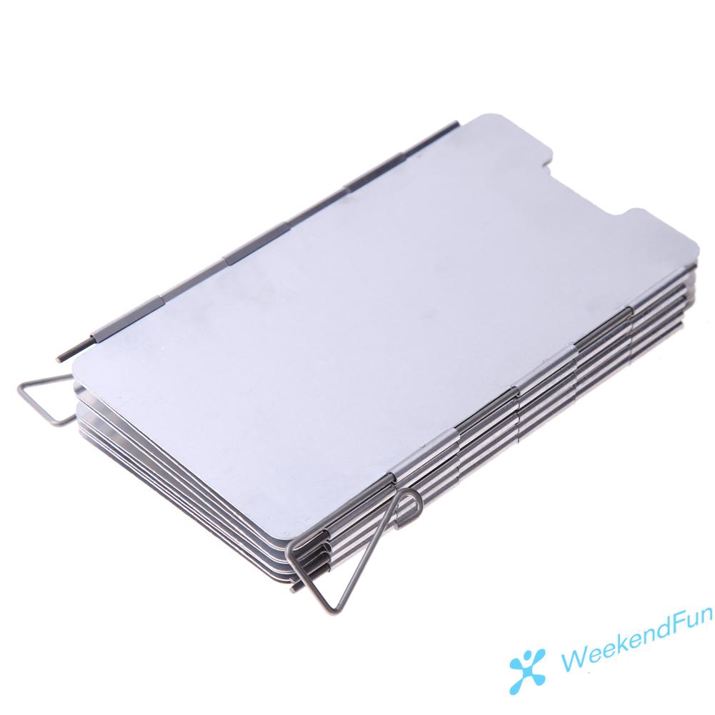 Máng chắn gió 9 tấm gấp được cho bếp nấu ăn cắm trại ngoài trời