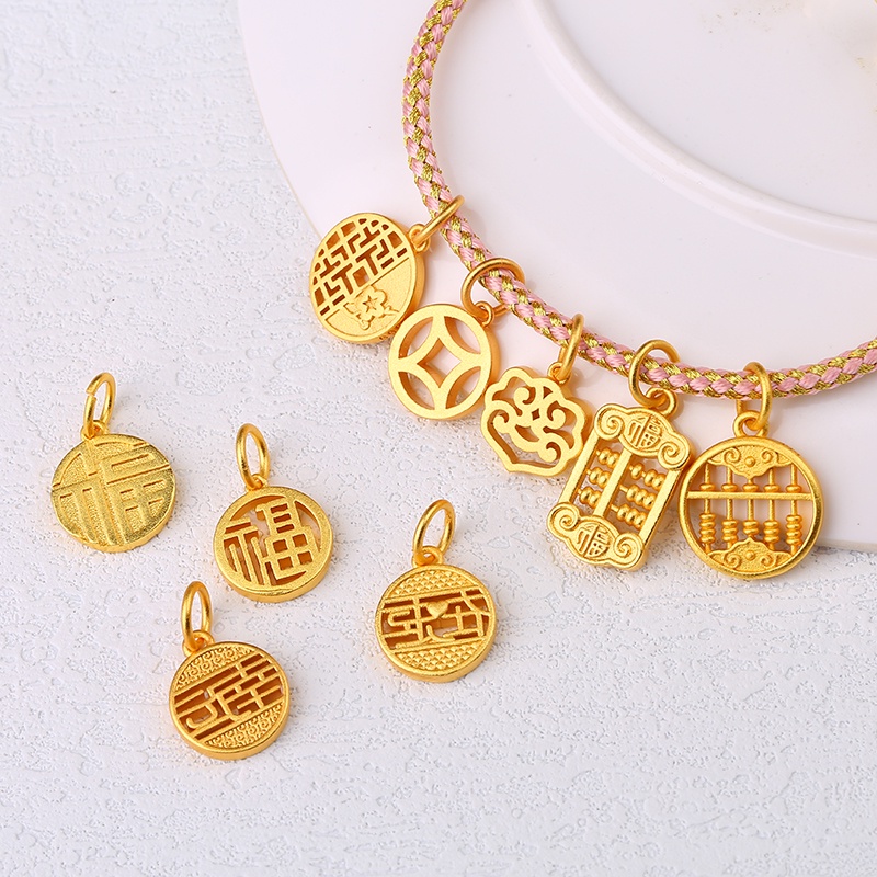 [Hàng Có Sẵn Giao Hàng Ngay Lập Phương] Hạt Đệm Chống Oxy Hóa Tự Làm Vòng Tay / Nhẫn Cỡ Nhỏ Chống Trượt Màu Vàng Kim Không Gây Dị Ứng diy