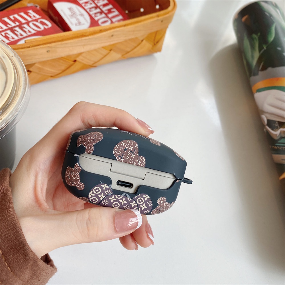 Vỏ bảo vệ hộp sạc tai nghe Bluetooth bằng PC cứng hình phi hành gia/chú gấu xinh xắn cho Sony WF-1000XM4/WF-1000XM3