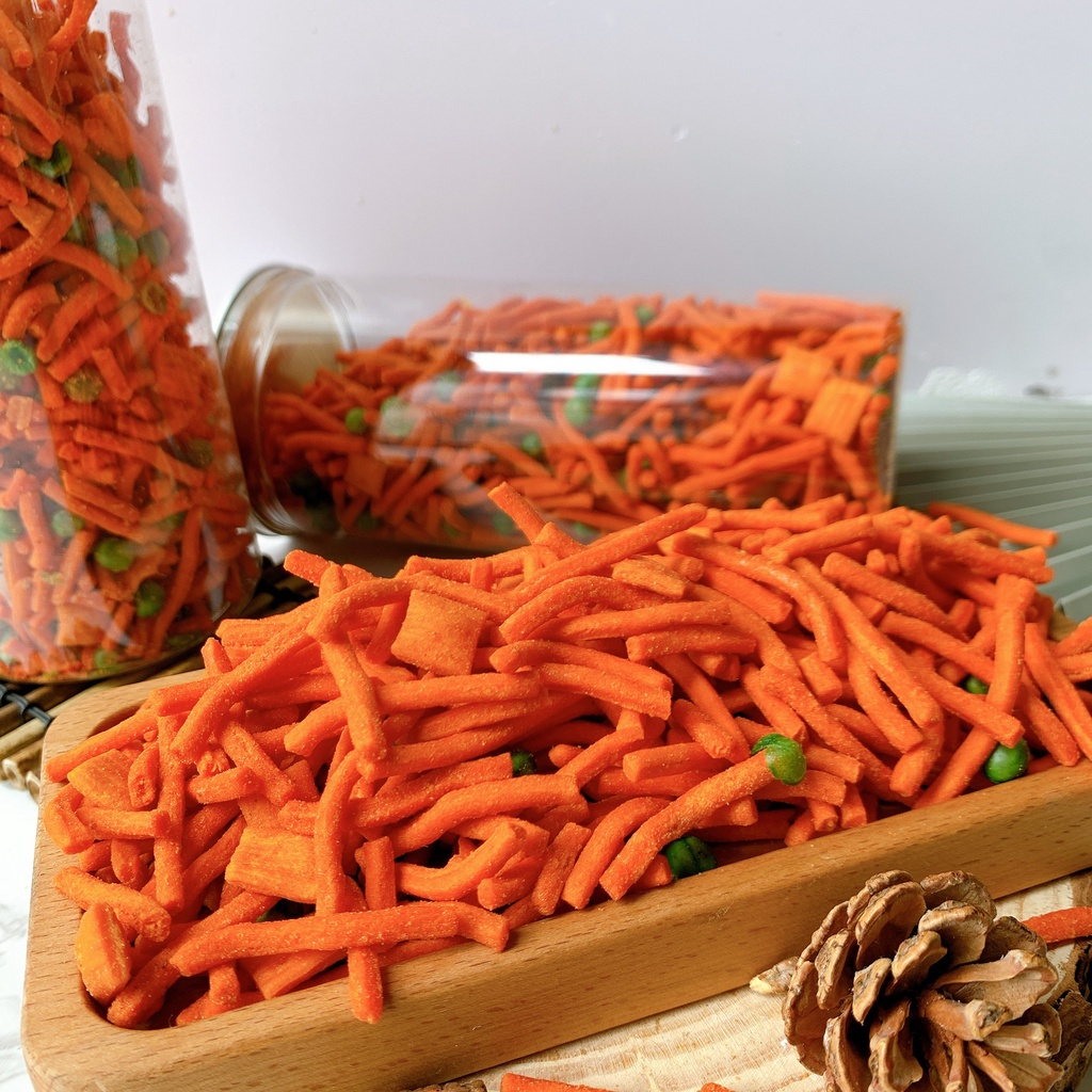 Bim Bim que đậu hà lan, 350g hủ pet, ăn vặt ngon SnackFood