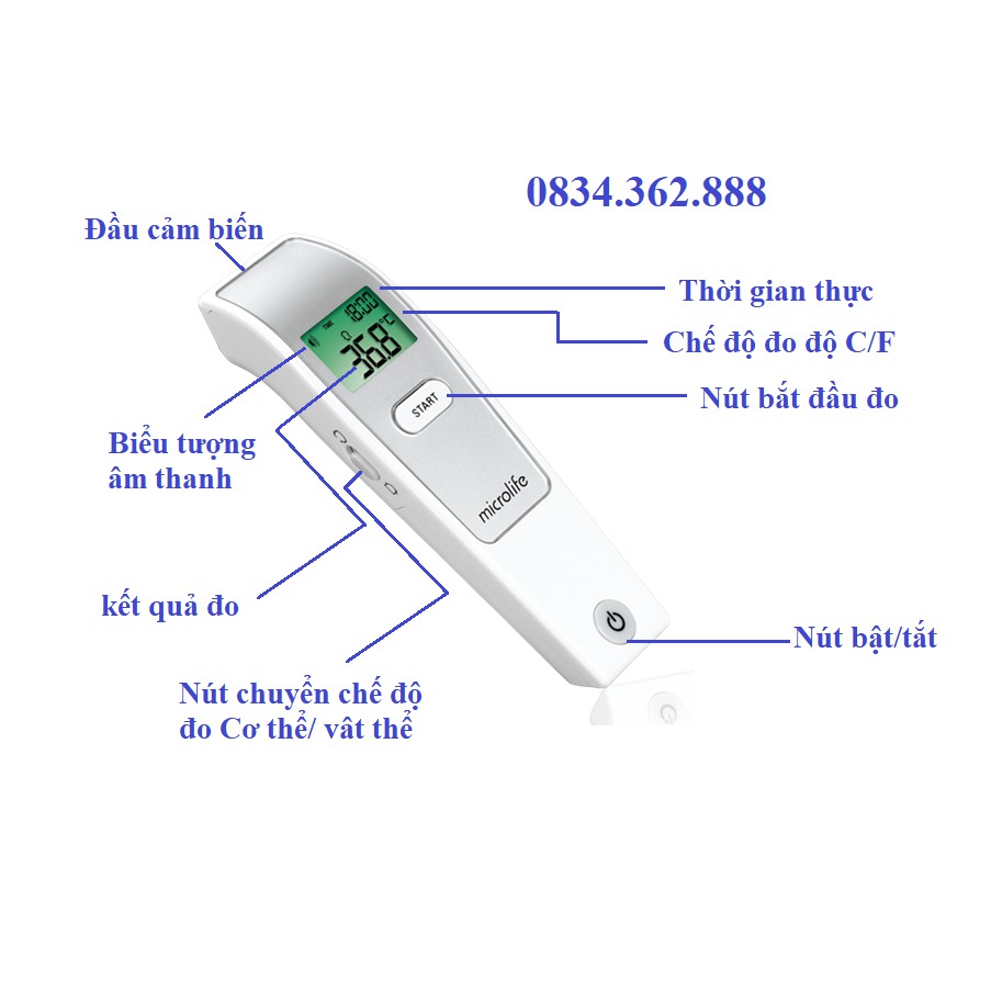 Nhiệt kế điện tử Microlife FR1MF1