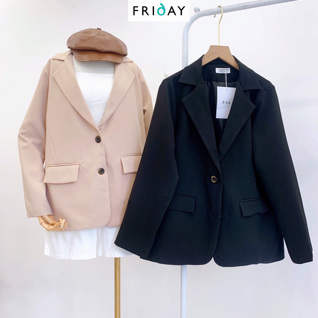 Áo khoác blazer dài tay Friday 21K02D2Kh phong cách hàn quốc freesize | BigBuy360 - bigbuy360.vn