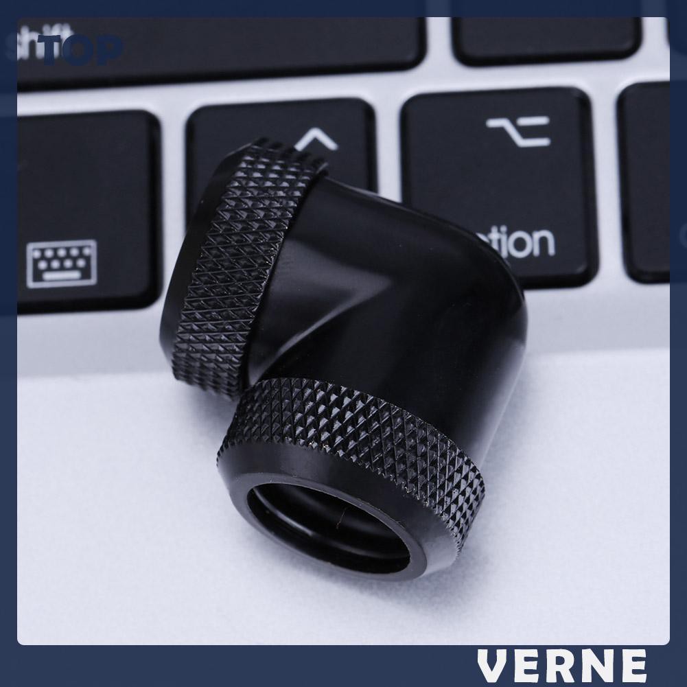 Đầu Nối Ống Nước 90 Độ 14mm Od G1 / 4 Cho Pc