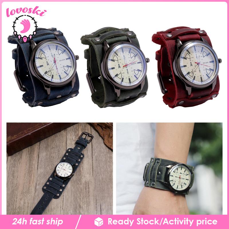 Đồng Hồ Nam Dây Da Thật Phong Cách Retro