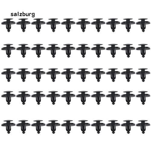 50 Đinh tán bằng nhựa cho xe hơi vừa với lỗ kích cỡ 7mm