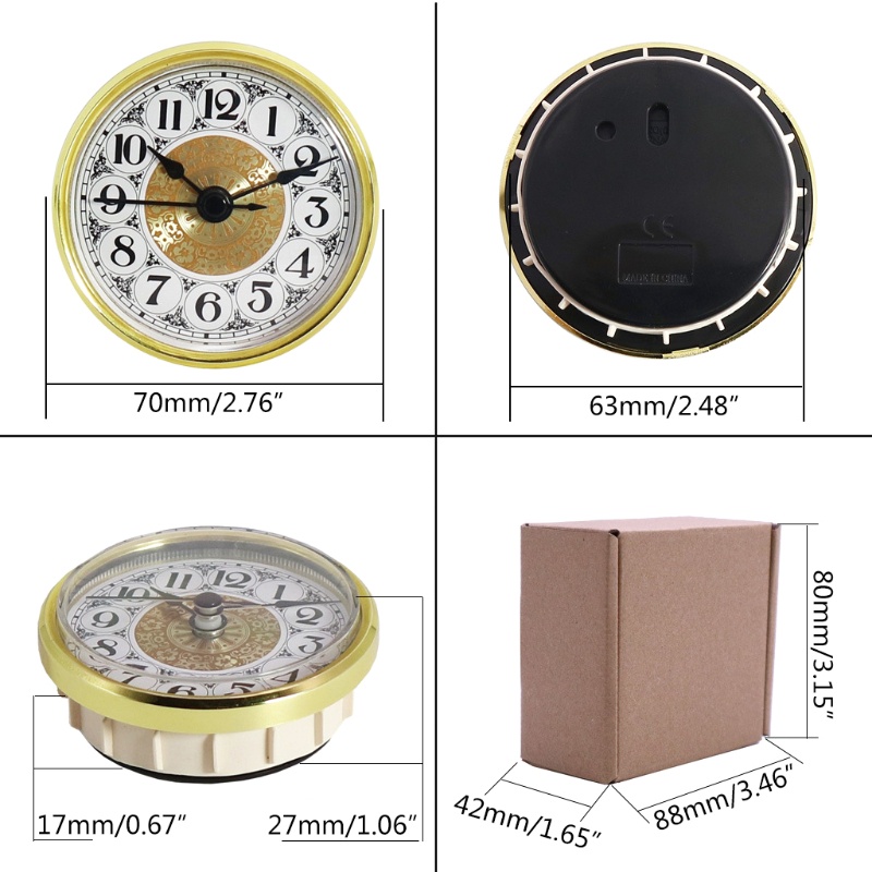 Bộ Chuyển Động Đồng Hồ Thạch Anh 70mm DIY Đa Năng