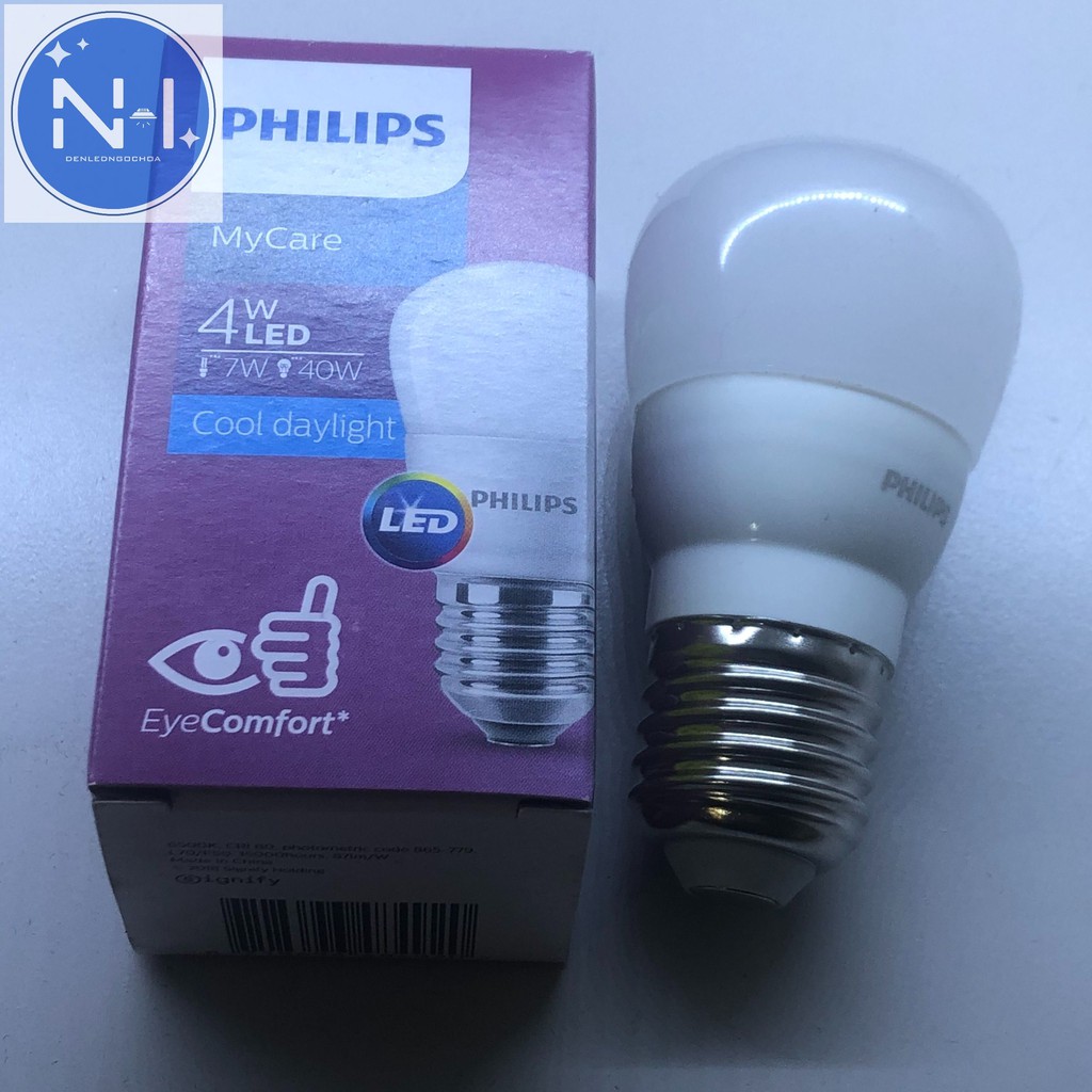 Bóng Đèn Ledbulb PHILIPS 4W E27 350Lm Ánh Sáng Trắng/Vàng Bảo Hành 2 Năm (1 Đổi 1) | BigBuy360 - bigbuy360.vn