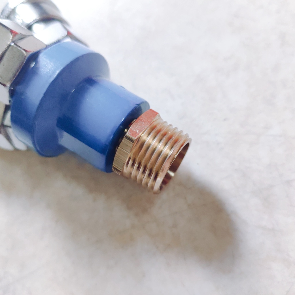 Đầu chia hơi khí nén, 3 đầu cắm, ren 21mm
