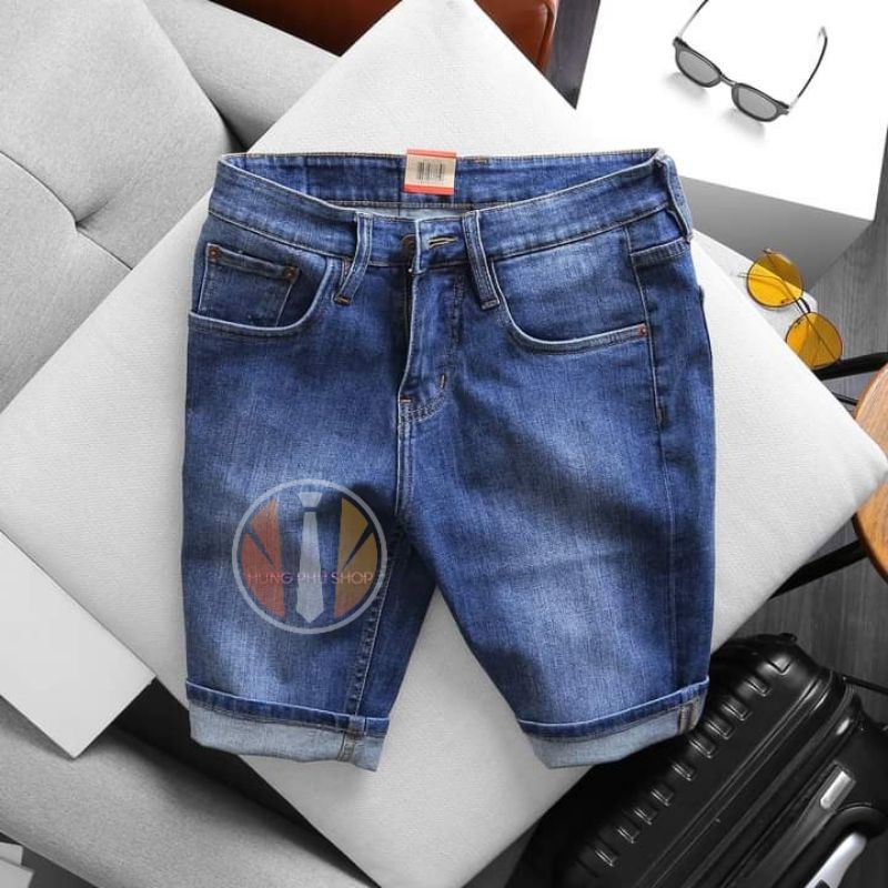 Quần Jean lửng nam wash loại không giãn | BigBuy360 - bigbuy360.vn