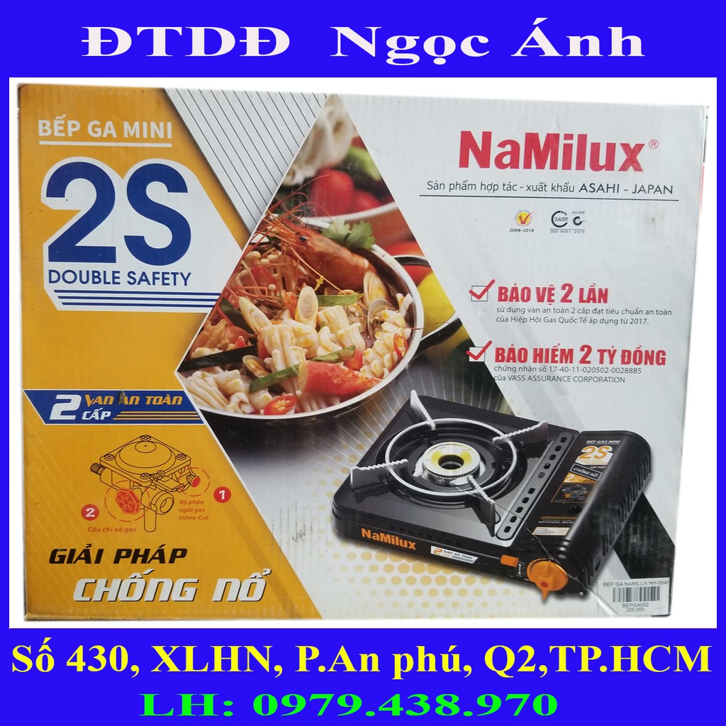 Bếp ga Namilux NH 054PF Bếp ga Mini Bếp ga du lịch bếp ga 2S