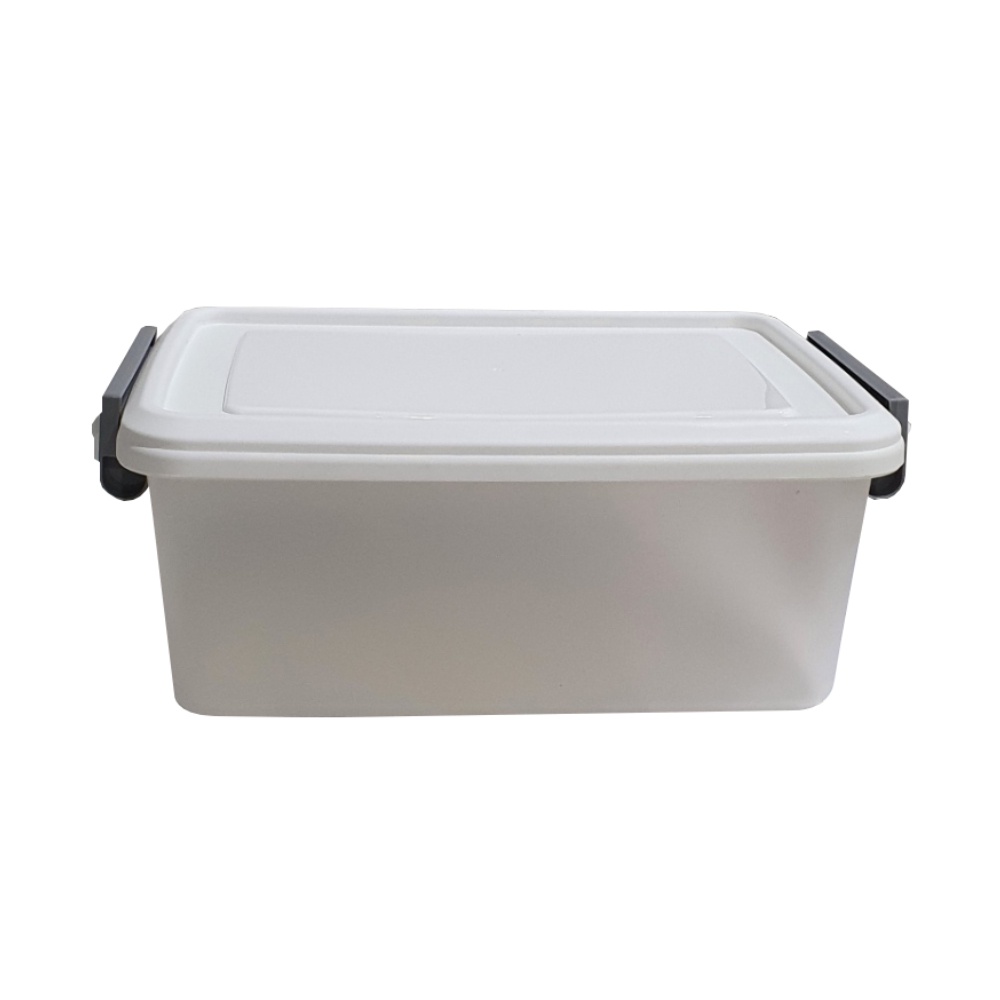 HomeBase STACKO Thùng đựng đồ 31L bằng nhựa có nắp AZ Thái Lan W57xD39.6xH21.8 Cm màu trắng