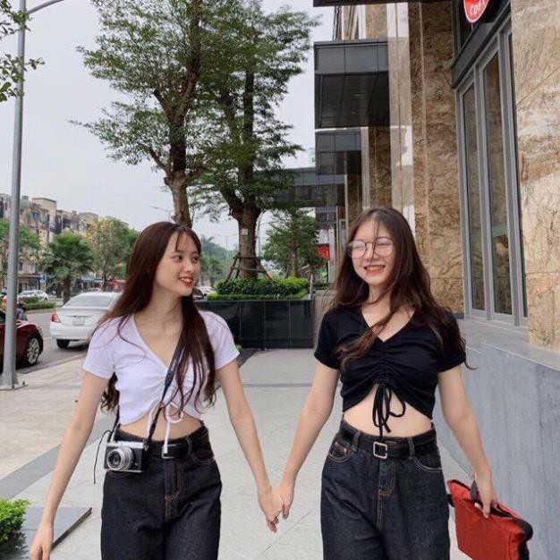 Áo thun croptop, silive Áo kiểu xinh xắn, cá tính, năng động