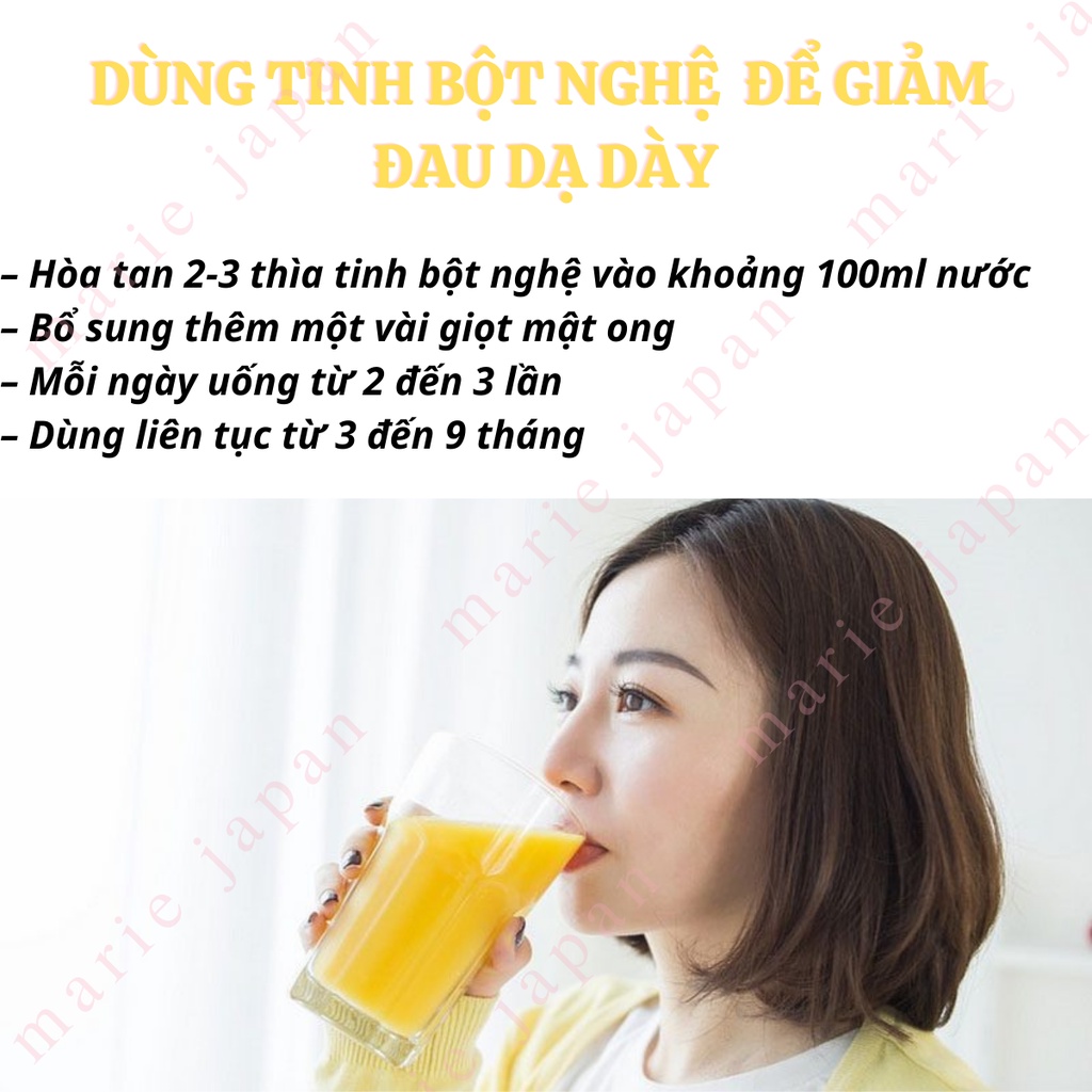 Tinh bột nghệ vàng nguyên chất Obaxua làm trắng giảm mụn đẹp da gói 100g