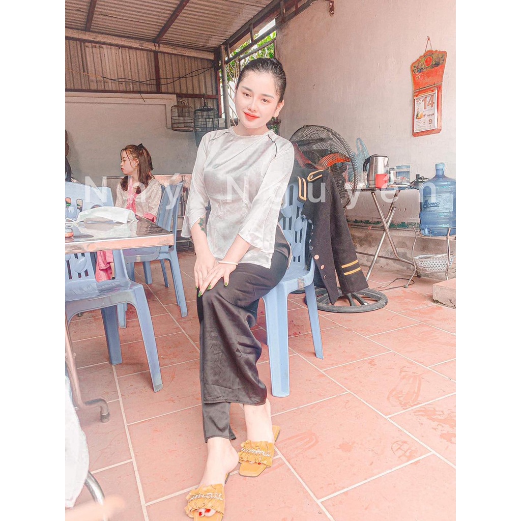 Đồ Lam Đi Chùa Vải Lụa Cao Cấp