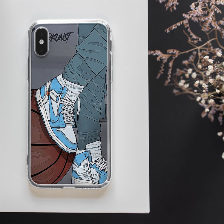 Ốp lưng IP đôi giày xanh Sneaker Vỏ ốp thể thao Cao cấp cho các loại Iphone VANPOD00103