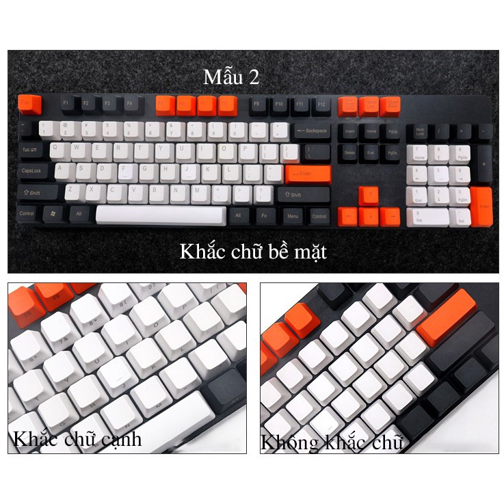 ☏Keycap PBT  chủ đề carbon, keycaps cocacola, phối màu, dày dặn