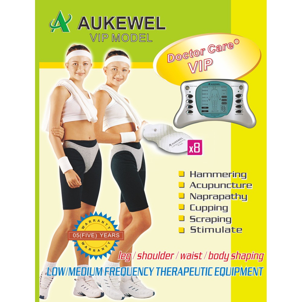 Máy châm cứu thẩm mỹ trị liệu cao cấp Aukewel "Doctor Care" AK 2000 IV ( 8 Miếng dán)