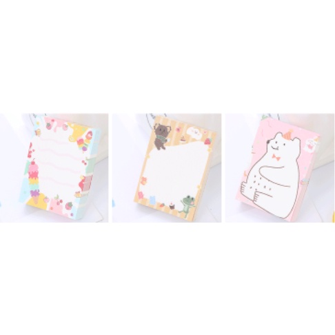 Sổ note lọ kẹo N54 giấy ghi chú động vật nhỏ ngựa thần cute dễ thương