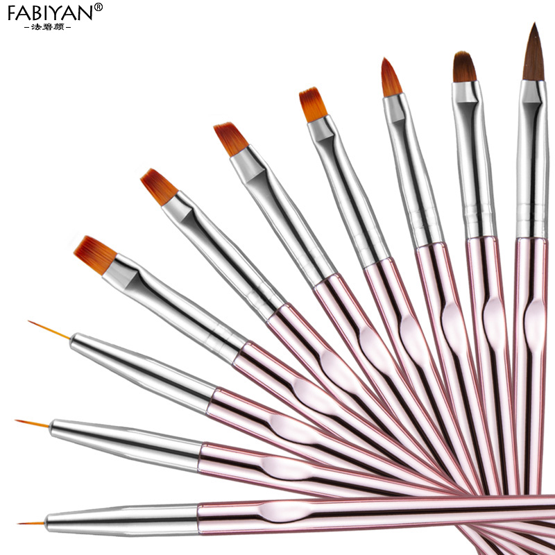 Set 10 cọ vẽ móng tay FABIYAN kiểu dáng chuyên nghiệp
