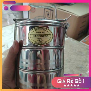 Cà mên inox xịn loại nhỏ 3 tầng