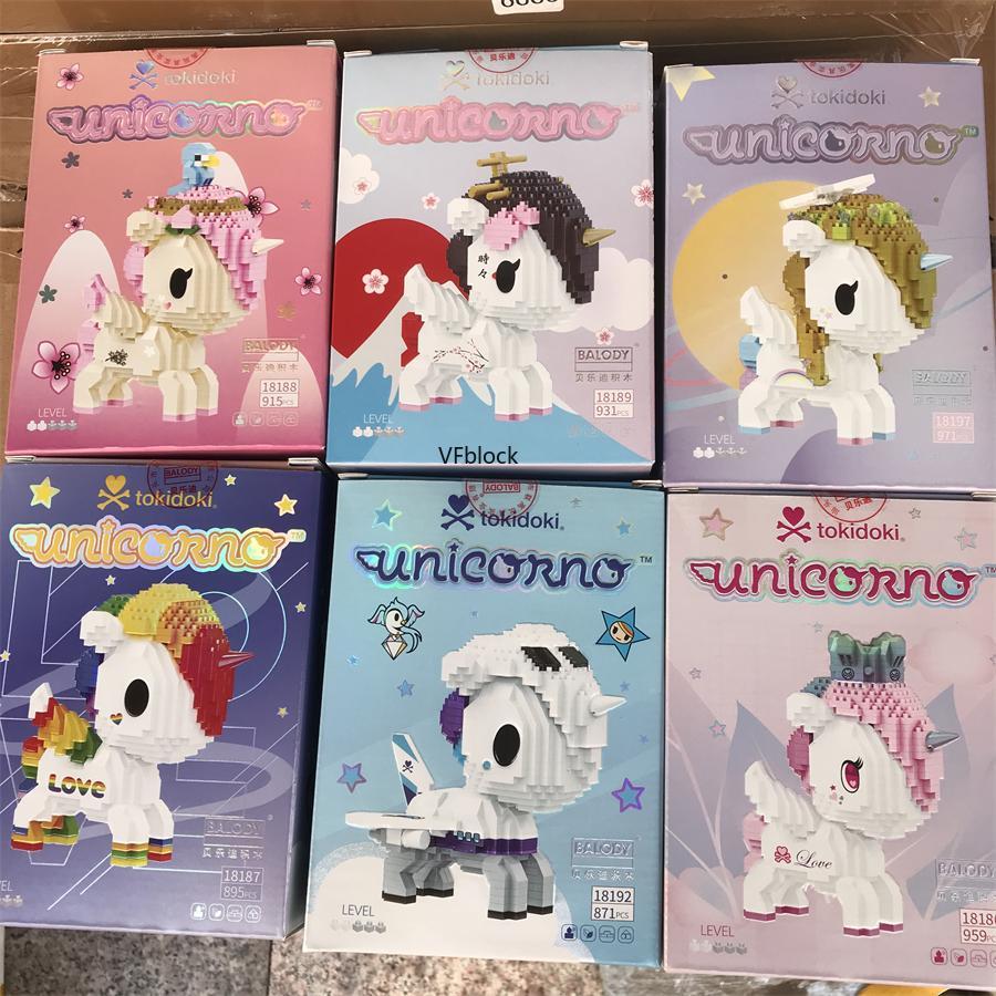 Mới Mô Hình Đồ Chơi Ngựa tokidoki mini Dễ Thương Làm Quà Tặng Sinh Nhật Cho Bé Gái