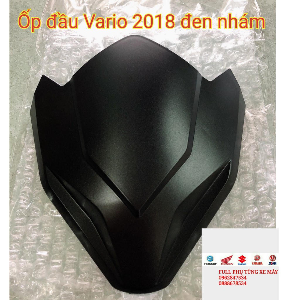 Ốp đầu đen nhám Honda Vario 125, Vario 150 đời 2018