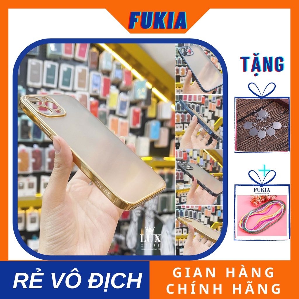 Ốp SULADA nhám mạ viền bảo vệ camera dành cho iphone 13/ 13 pro/ 13 promax/ 12 Mini/ 12 Max/ 12 Pro 
