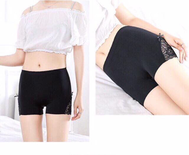 Quần mặc váy nâng mông phối ren điệu