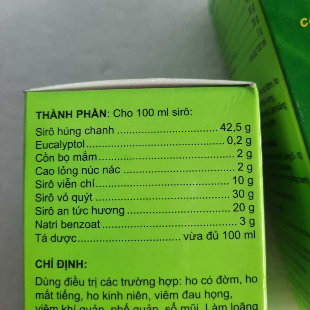 (Chính Hãng) Siro ho Eugica, Siro ho thảo dược, viêm họng, viêm phế quản chai 100ml