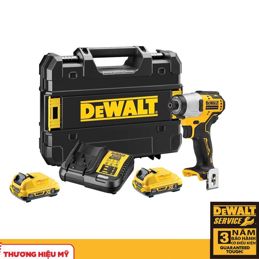 Máy vặn vít cầm tay 12V/BL Dewalt DCF801D2-KR