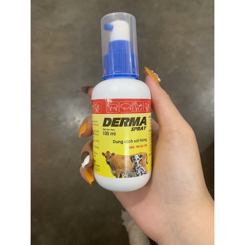 Derma spray cho bò dê cừu xịt sát trùng