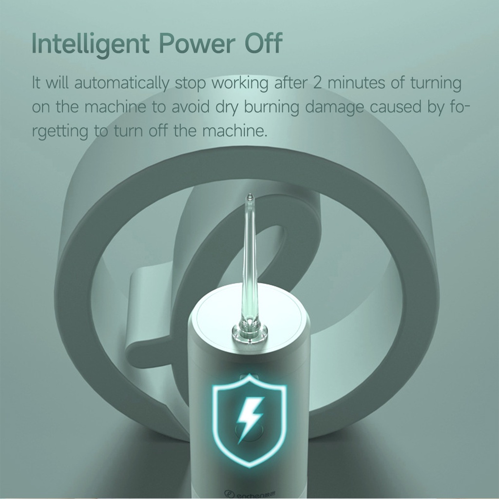 Xiaomi Youpin Máy Phun Nước Răng Miệng 3 Chế Độ 140ml 3 Chế Độ IPX7 1900rpm USB Kèm 3 Đầu Đánh Lửa