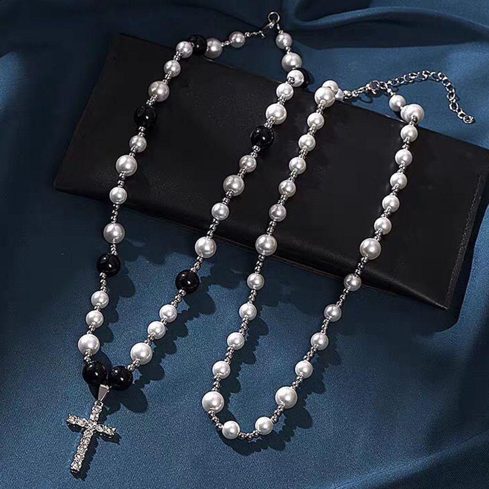 Vòng cổ Hạt Ngọc Trai Cá Tính Cho Nam Và Nữ|Phụ Kiện Trang Sức Bằng Hợp Kim Chất Lượng