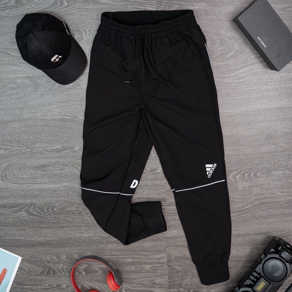 Quần jogger thể thao gió nam nữ, Quần thể thao nam thu đông nam chất gió cao cấp hàng vnxk