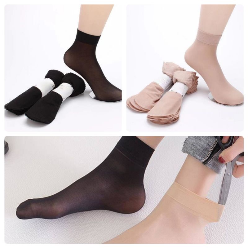 Sỉ 10 đôi tất nữ da chân Hàn giá rẻ