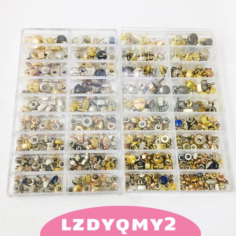 Hộp phụ kiện núm vặn bằng đồng sửa chữa đồng hồ