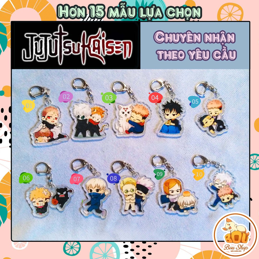 Móc khóa Mica Acrylic Jujutsu Kaisen - Vật Thể Bị Nguyền Rủa Anime Keychain