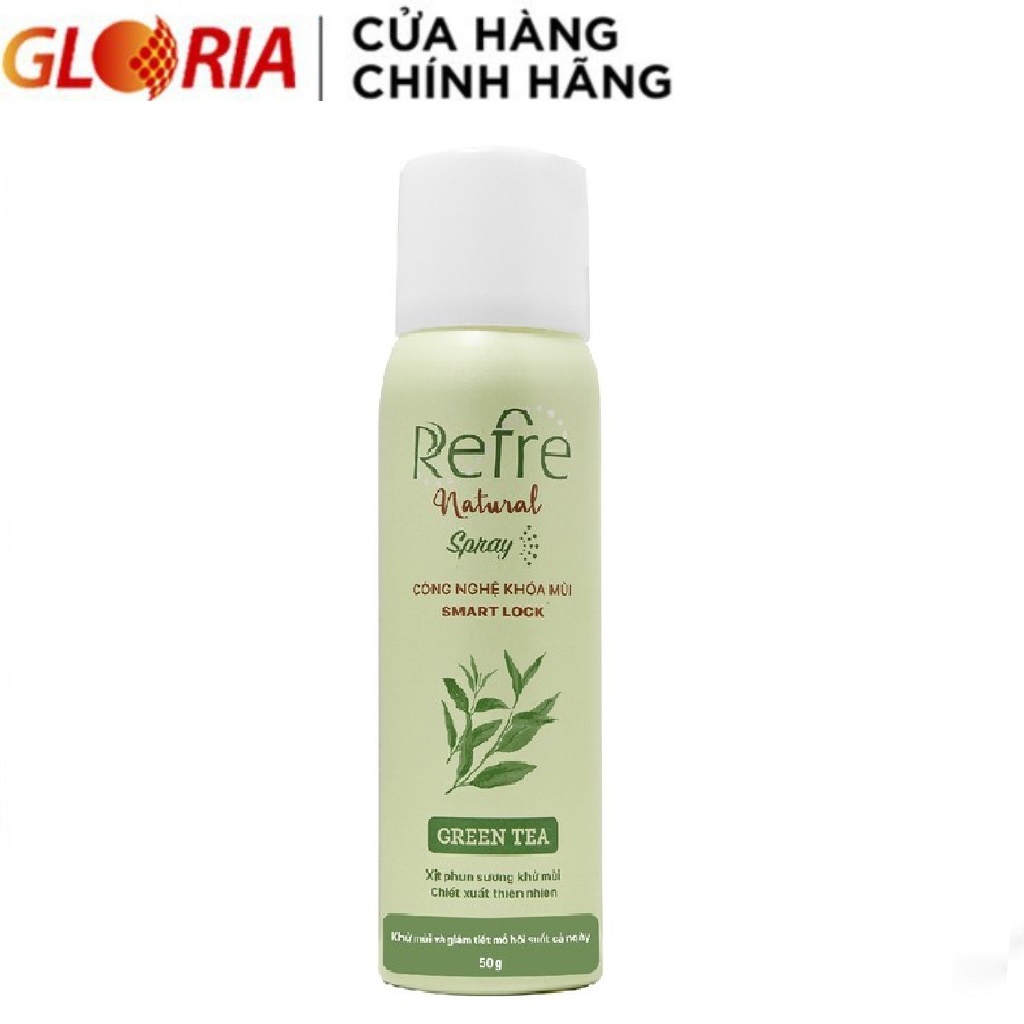 Xịt Khử Mùi Chiết Xuất Thiên Nhiên Refre Natural Spray 50g